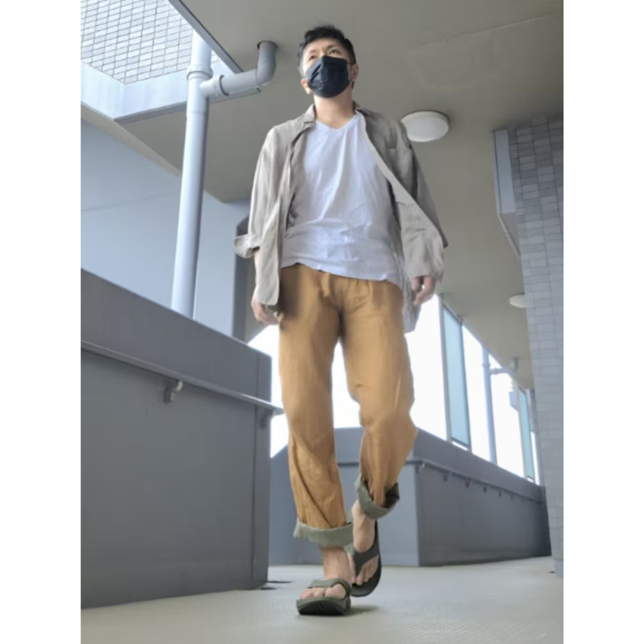 メンズの1piu1uguale3のrelaxのダサくないおしゃれなコーディネート例
