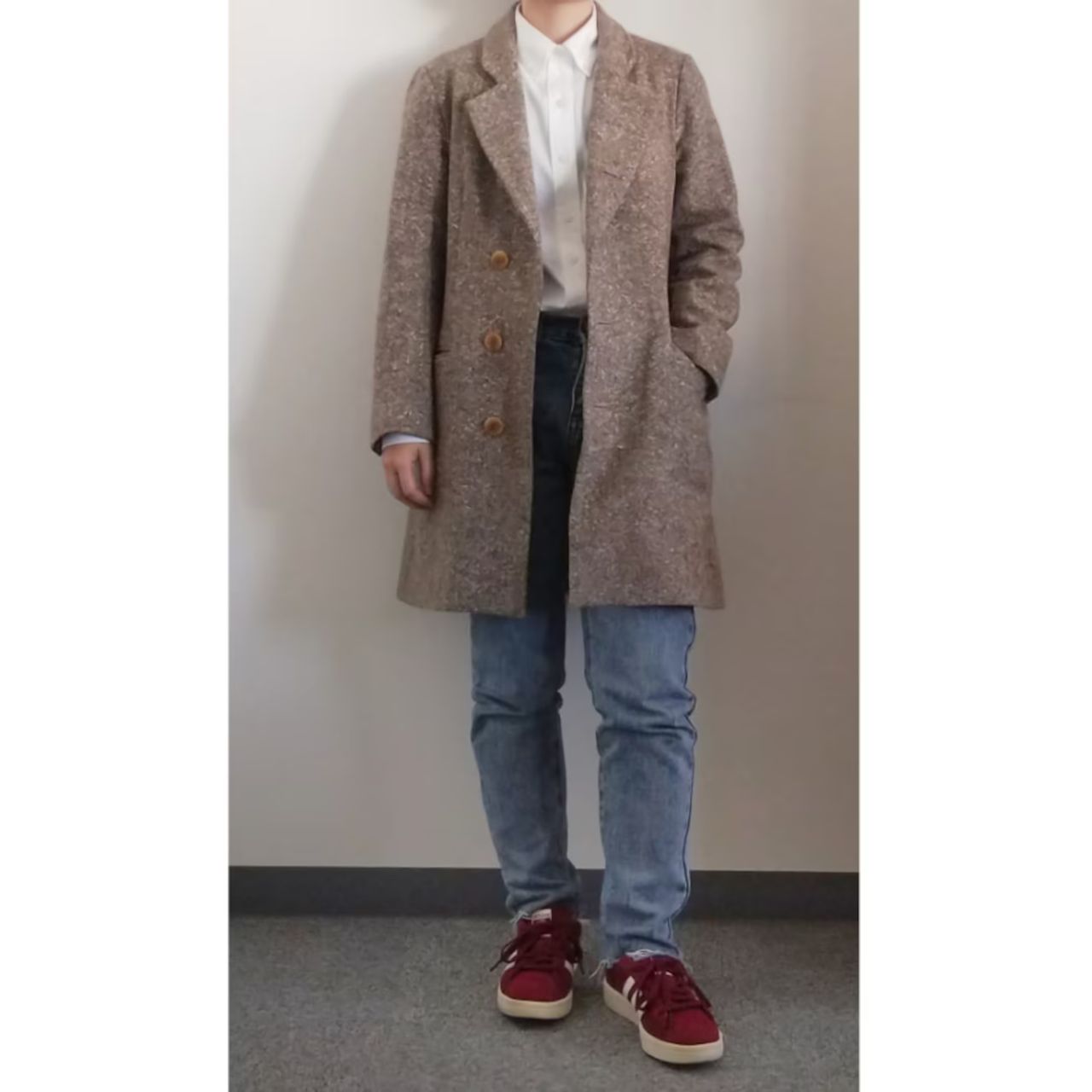 メンズのアディダスのキャンパスのダサくないおしゃれなコーディネート例
