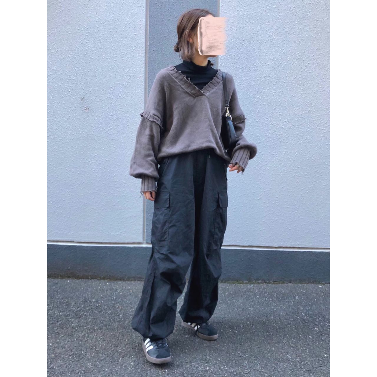 レディースのアディダスのVLコートのダサくないおしゃれなコーディネート例