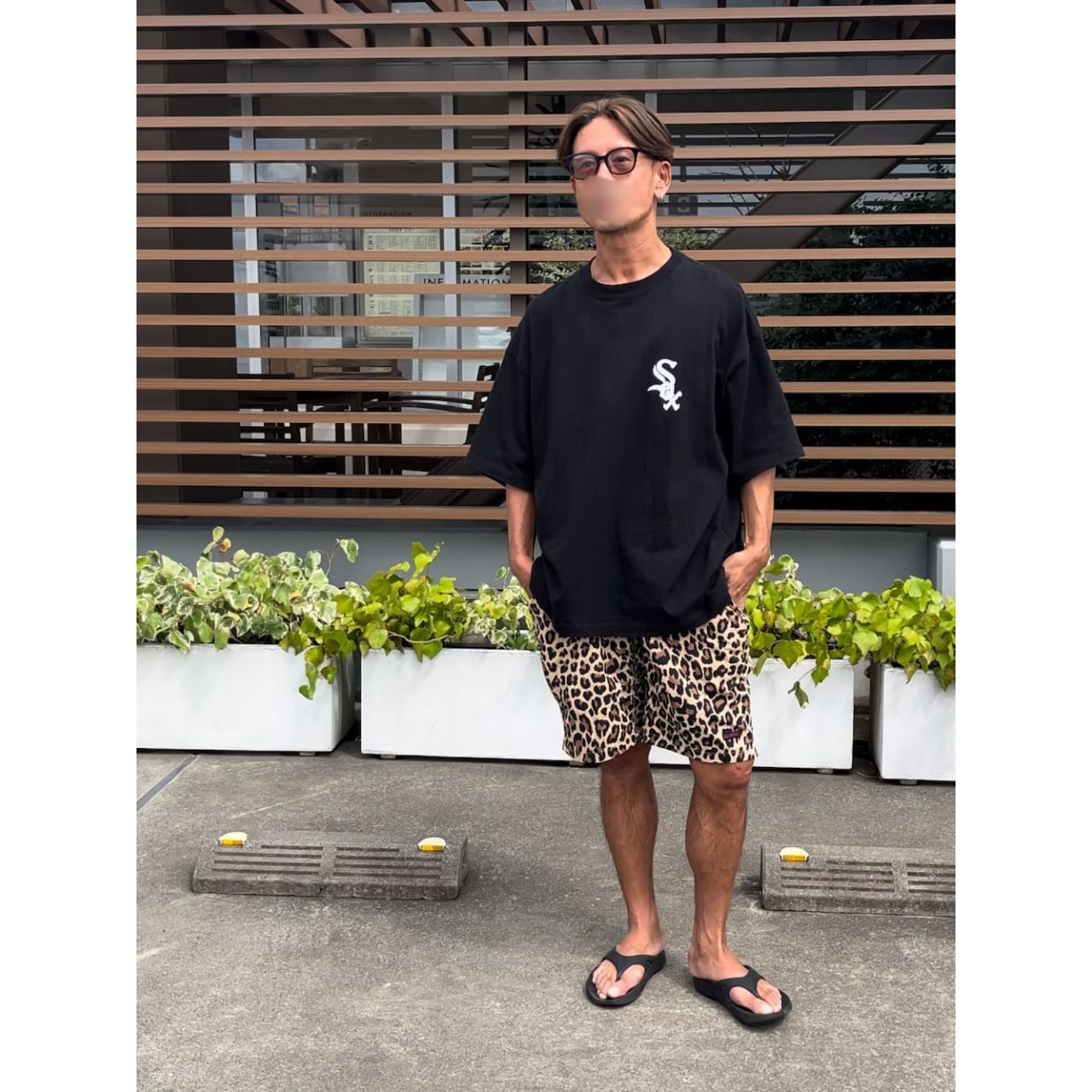 メンズのA.D.S.R.のサングラスのダサくないおしゃれなコーディネート例