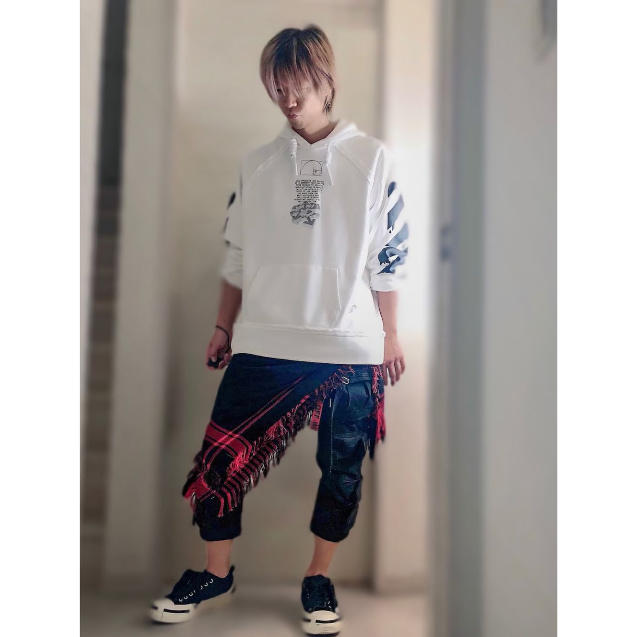 メンズのアフガンストールのダサくないおしゃれなコーディネート例