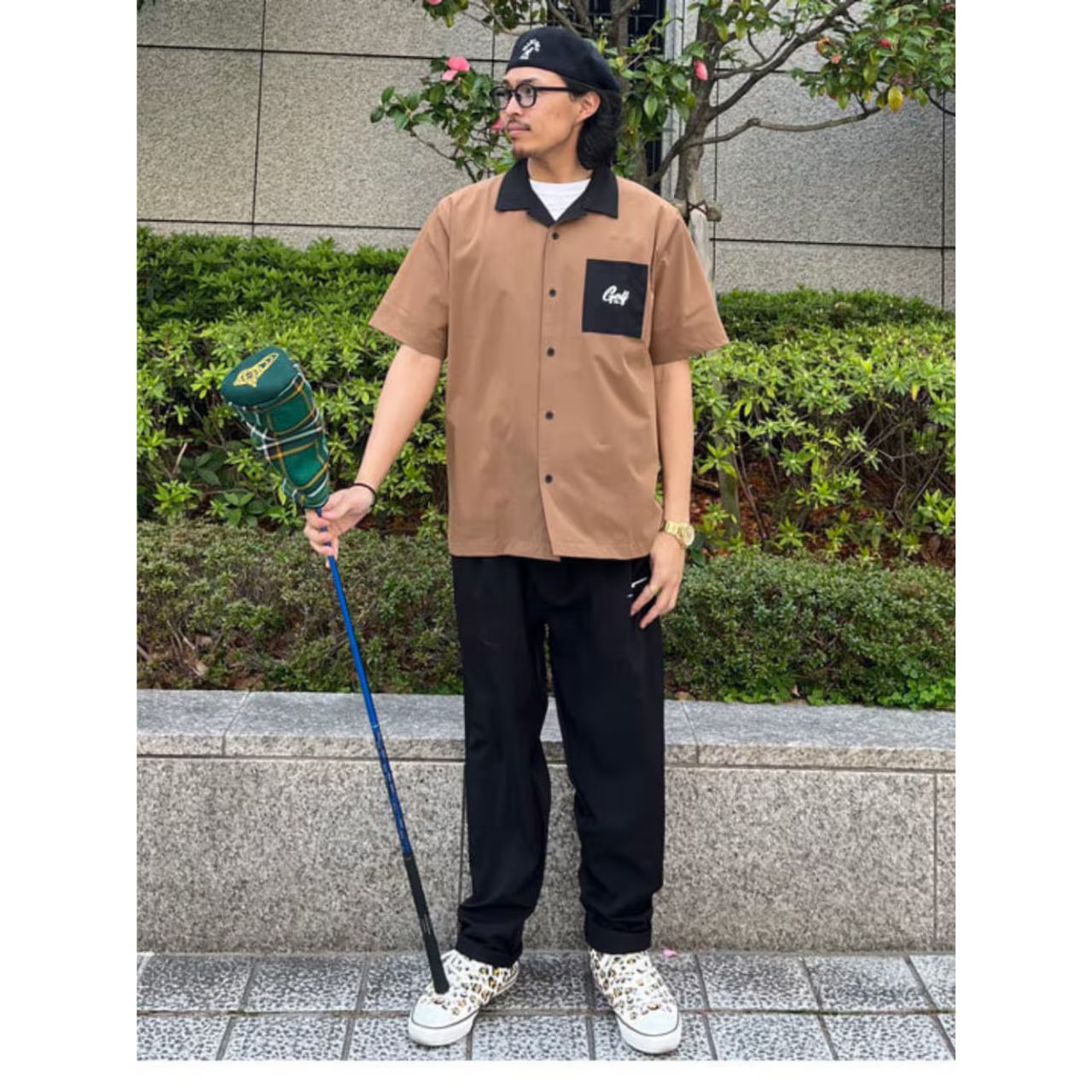 メンズのビームスゴルフの服のおしゃれなコーディネート例