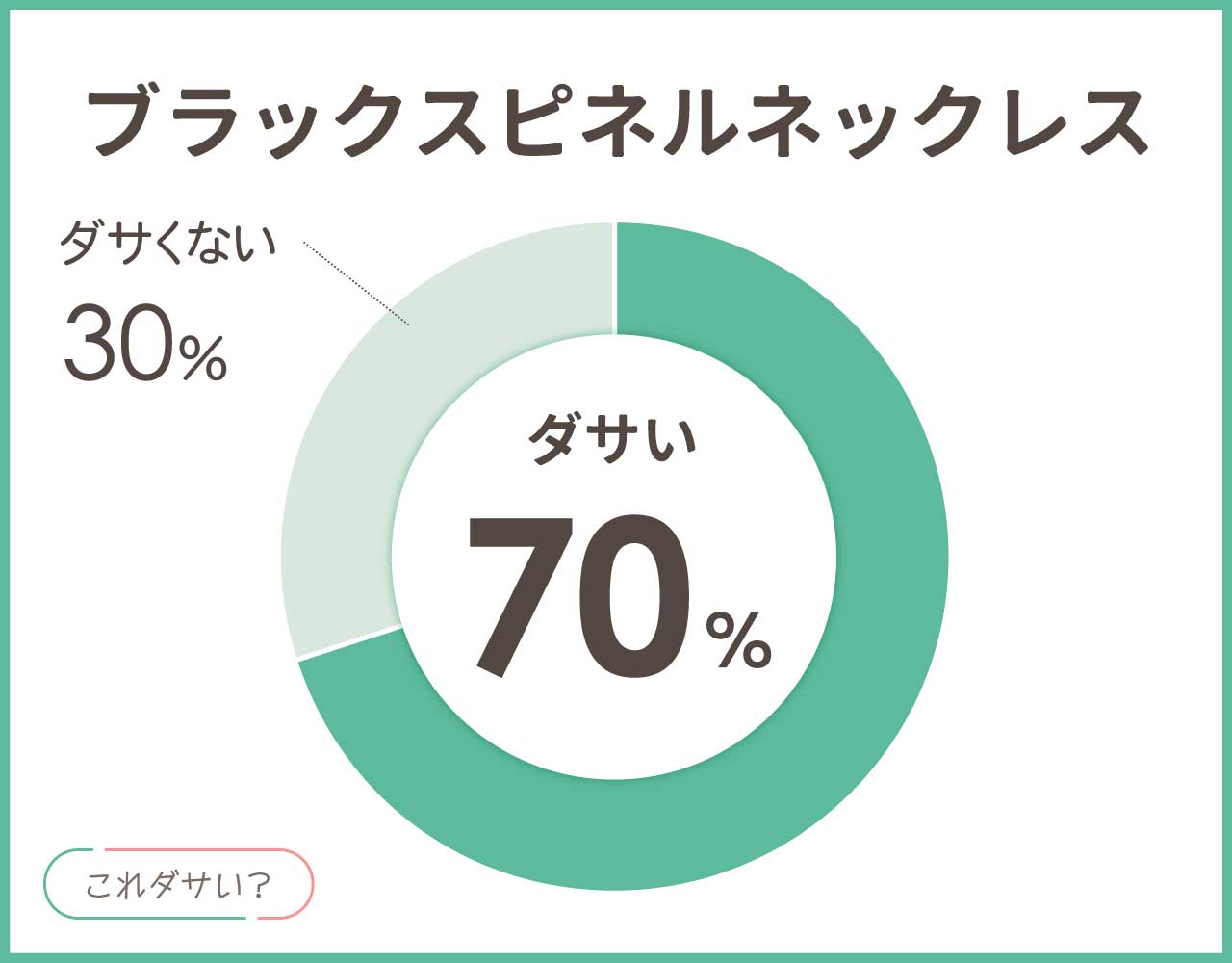 ブラックスピネルネックレスはダサい？おしゃれな＆かっこいいコーデ8選！