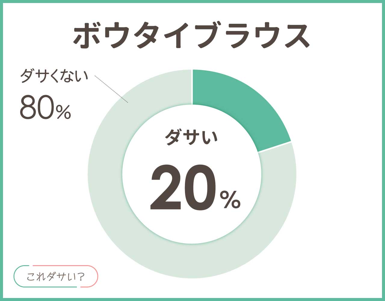 ボウタイブラウスはダサいし古い？ウケはどう？おしゃれ＆かっこいいコーデ
