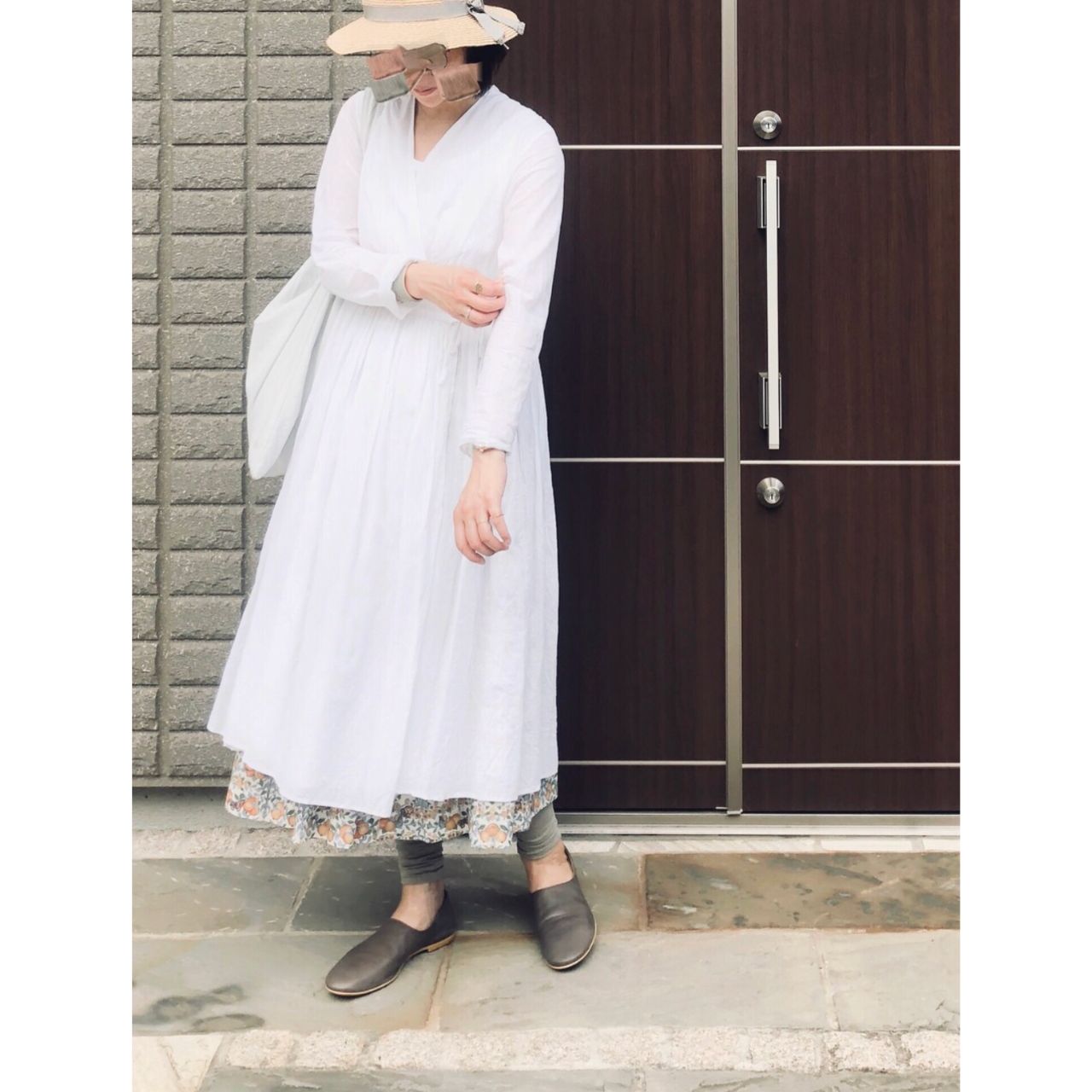 カシュクールのダサくないおしゃれなコーディネート例
