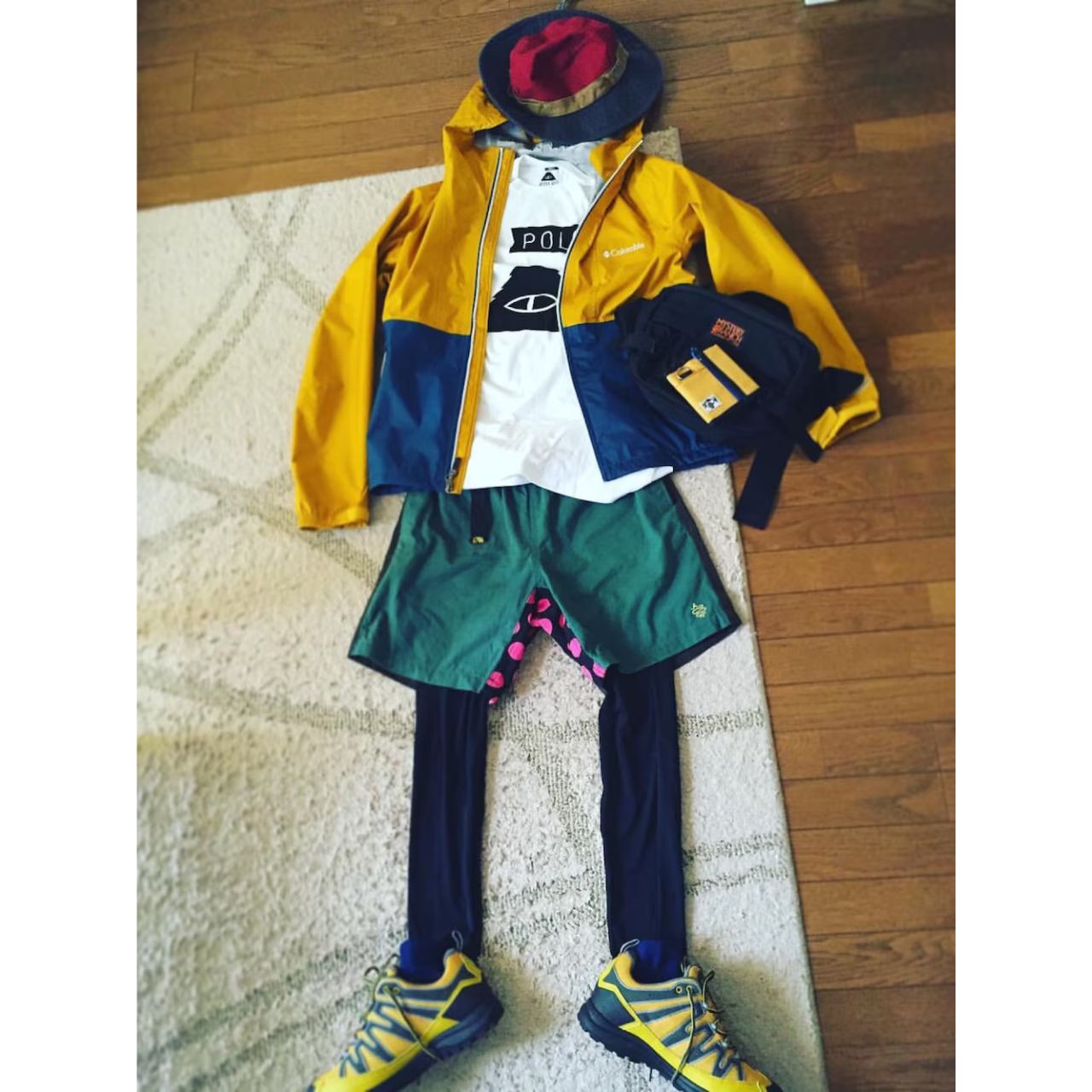 メンズのチャムスの財布のダサくないおしゃれなコーディネート例
