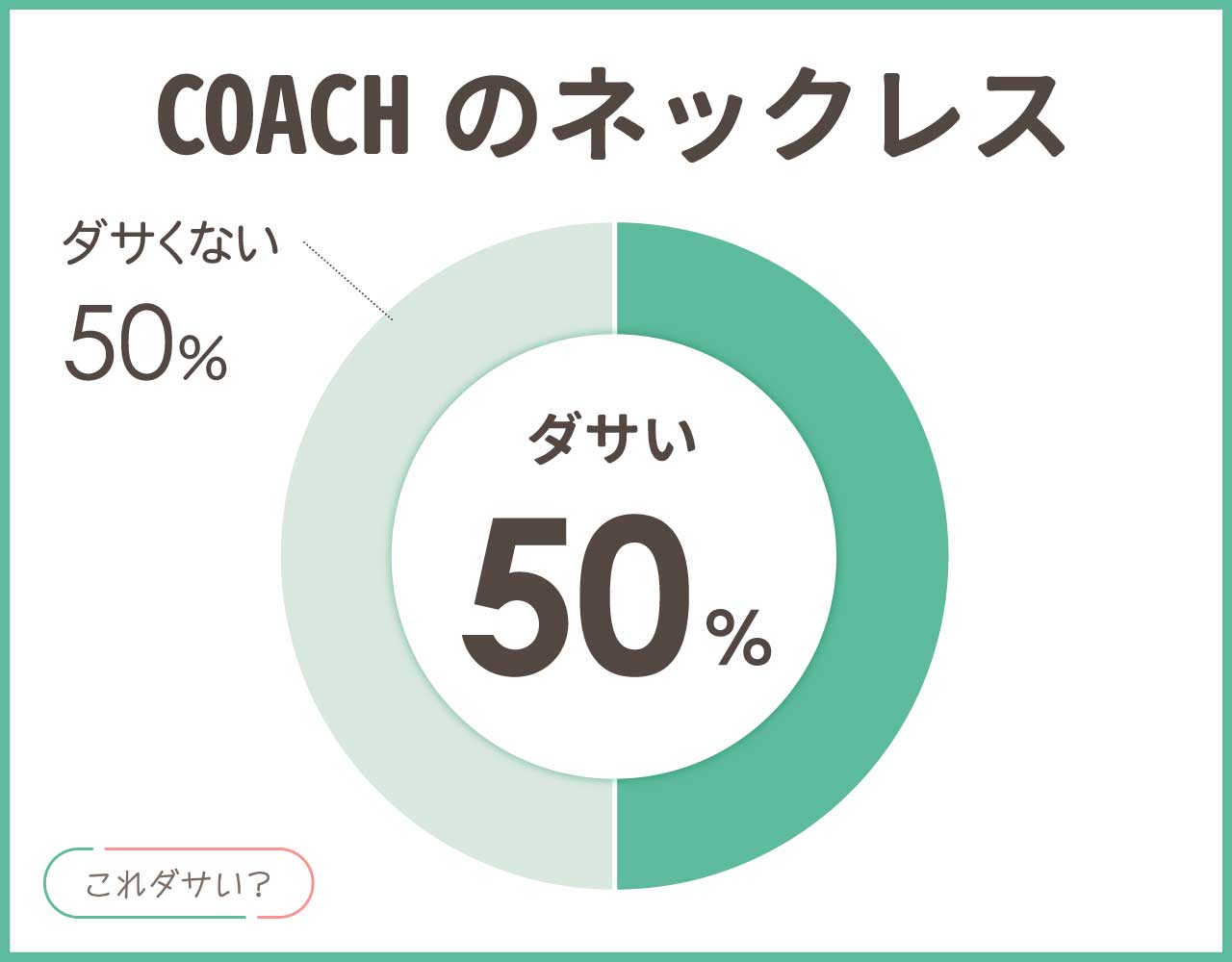 コーチのネックレスはダサい？人気や評判は？メンズ•レディースのコーデ8選！