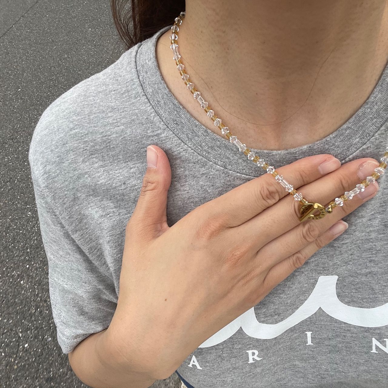 レディースの846ネックレスのダサくないおしゃれなコーディネート例
