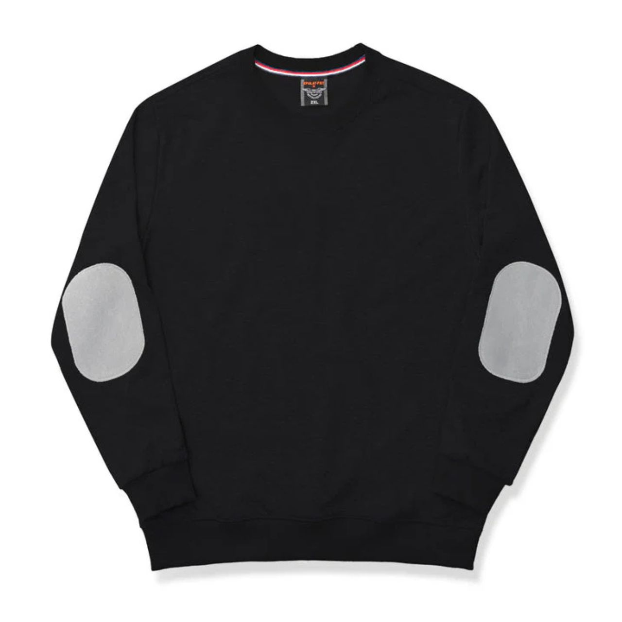 レディースのエルボーパッチのニットのダサくないおしゃれなコーディネート例