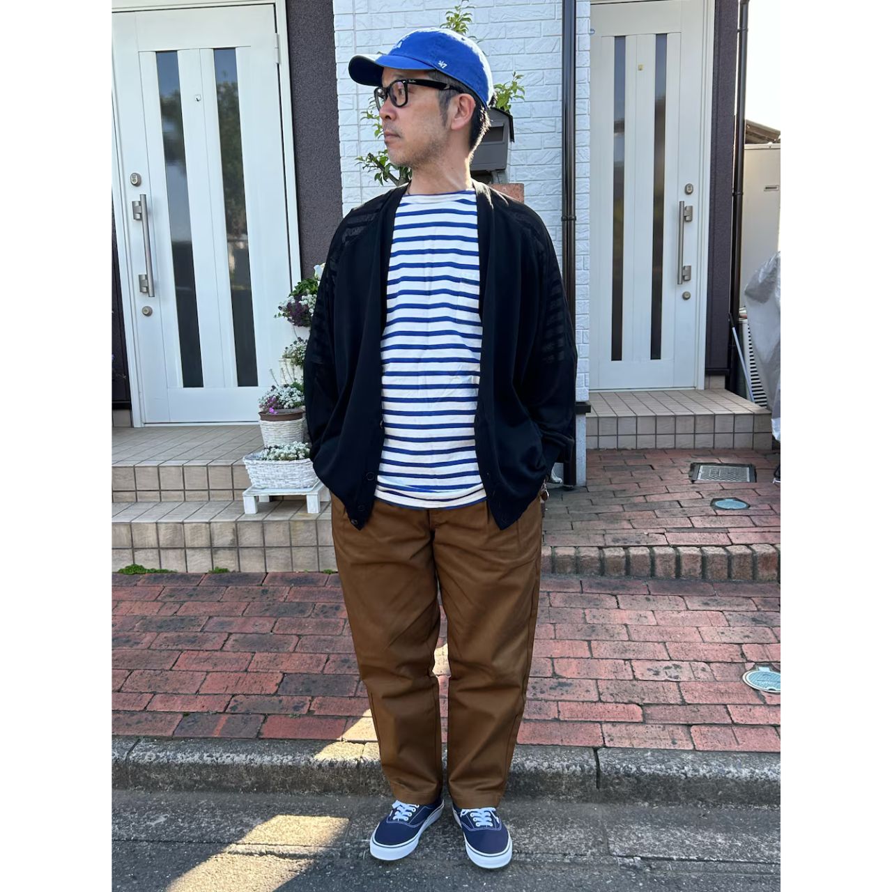 メンズのGUのアンダーカバーのダサくないおしゃれなコーディネート例
