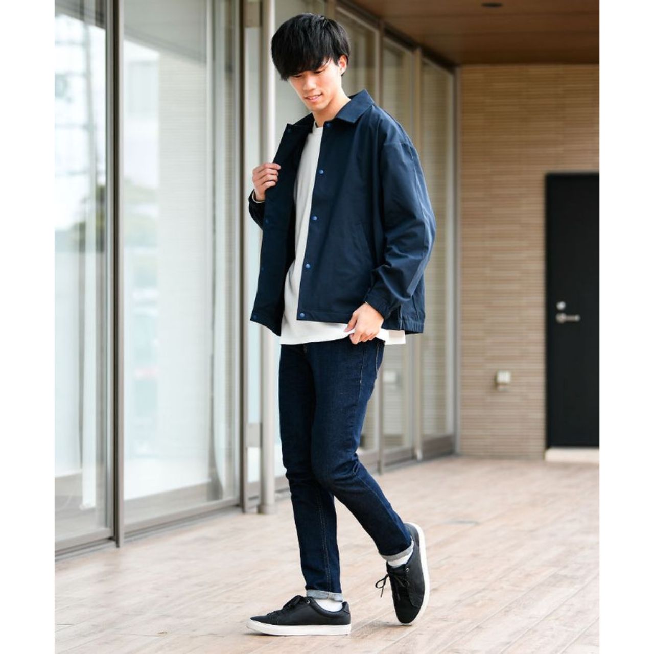 メンズの高校生でCOACHのダサくないおしゃれなコーディネート例

