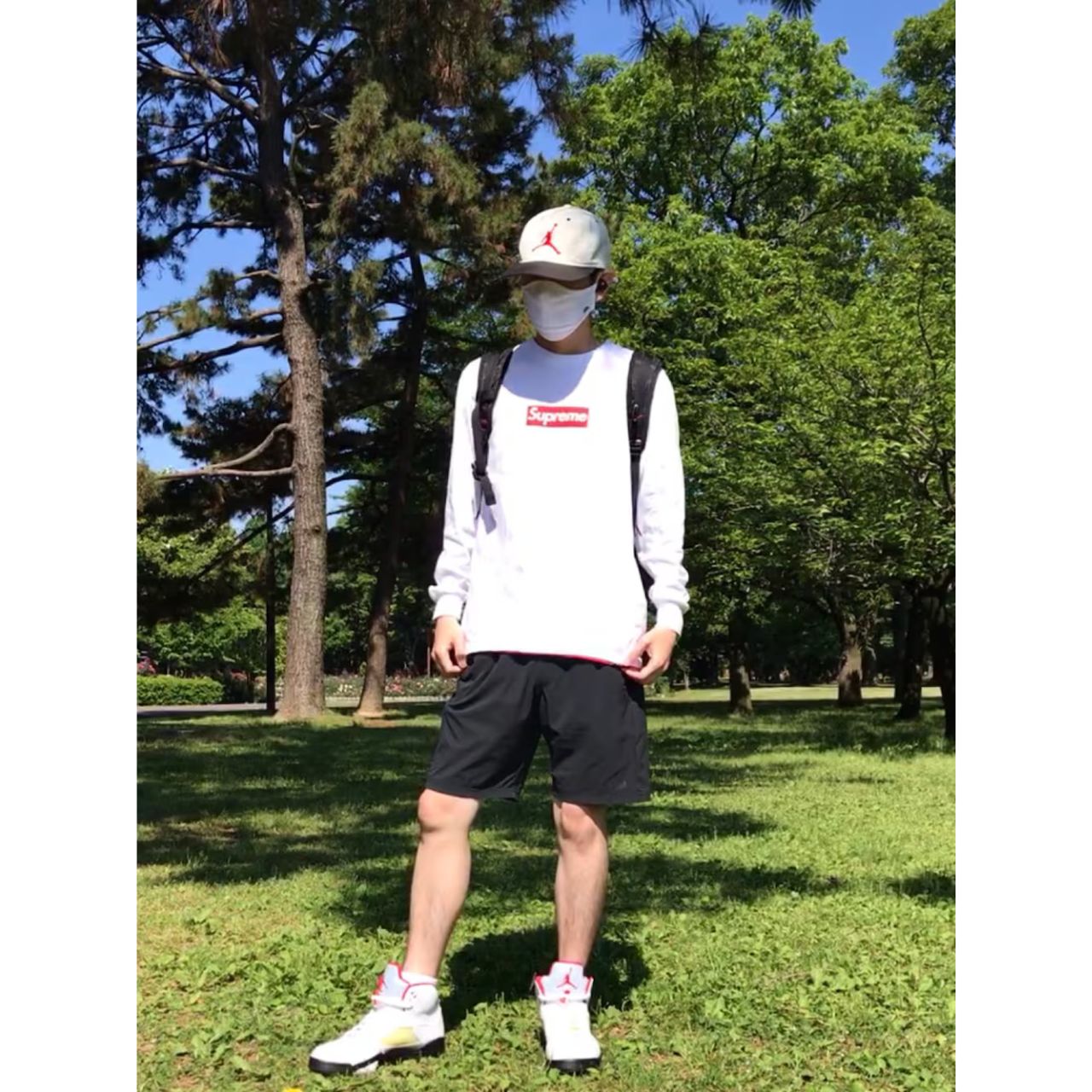 メンズのジョーダンのキャップのダサくないおしゃれなコーディネート例