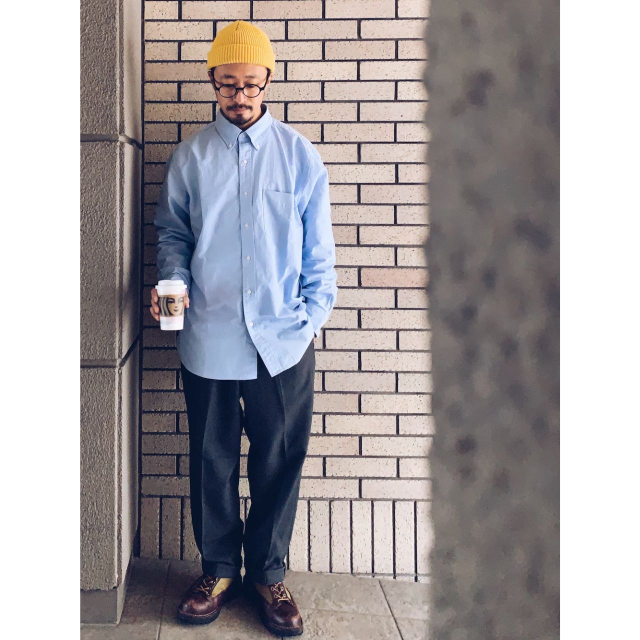 メンズのニットキャップのダサくないおしゃれなコーディネート例

