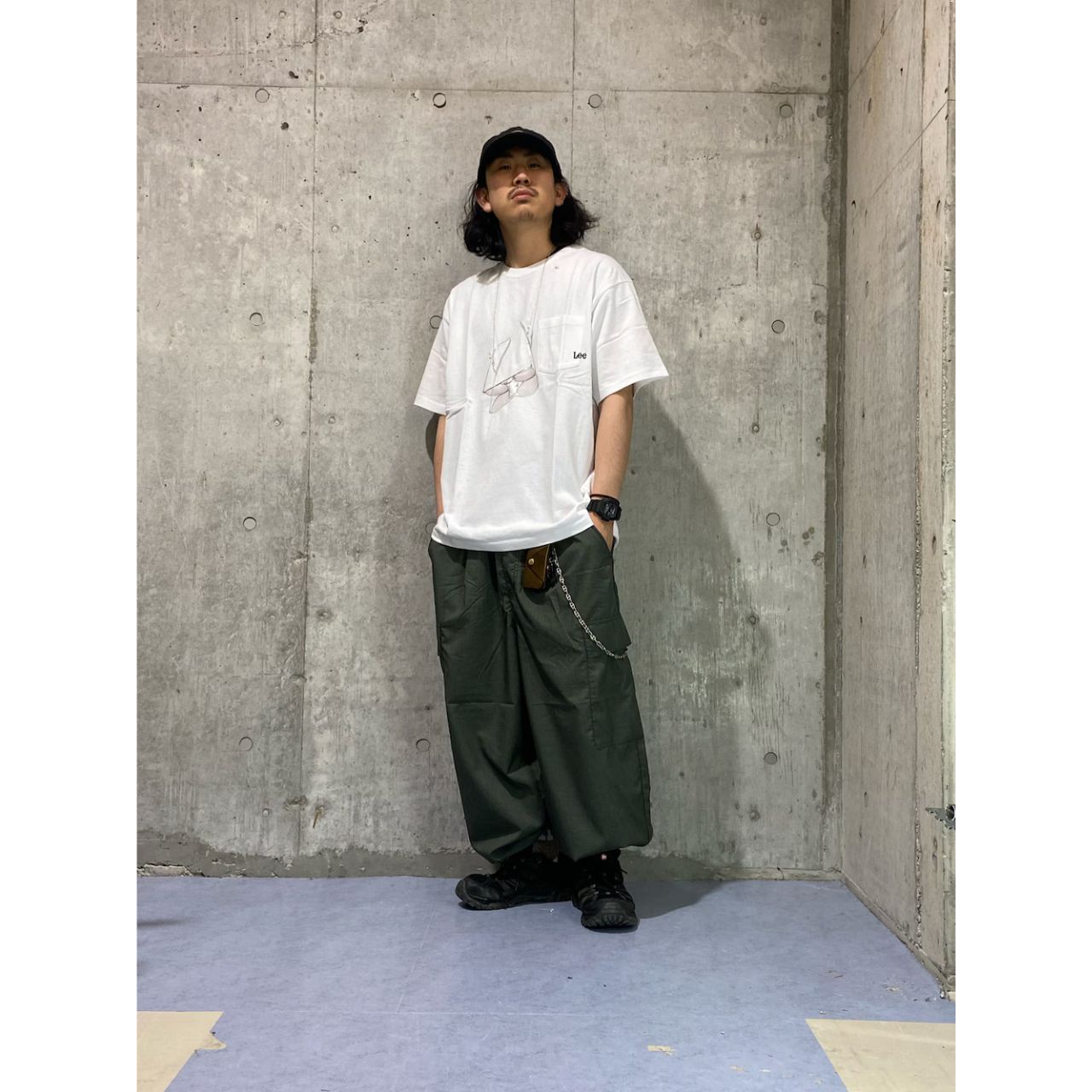 メンズのLeeのTシャツのダサくないおしゃれなコーディネート例