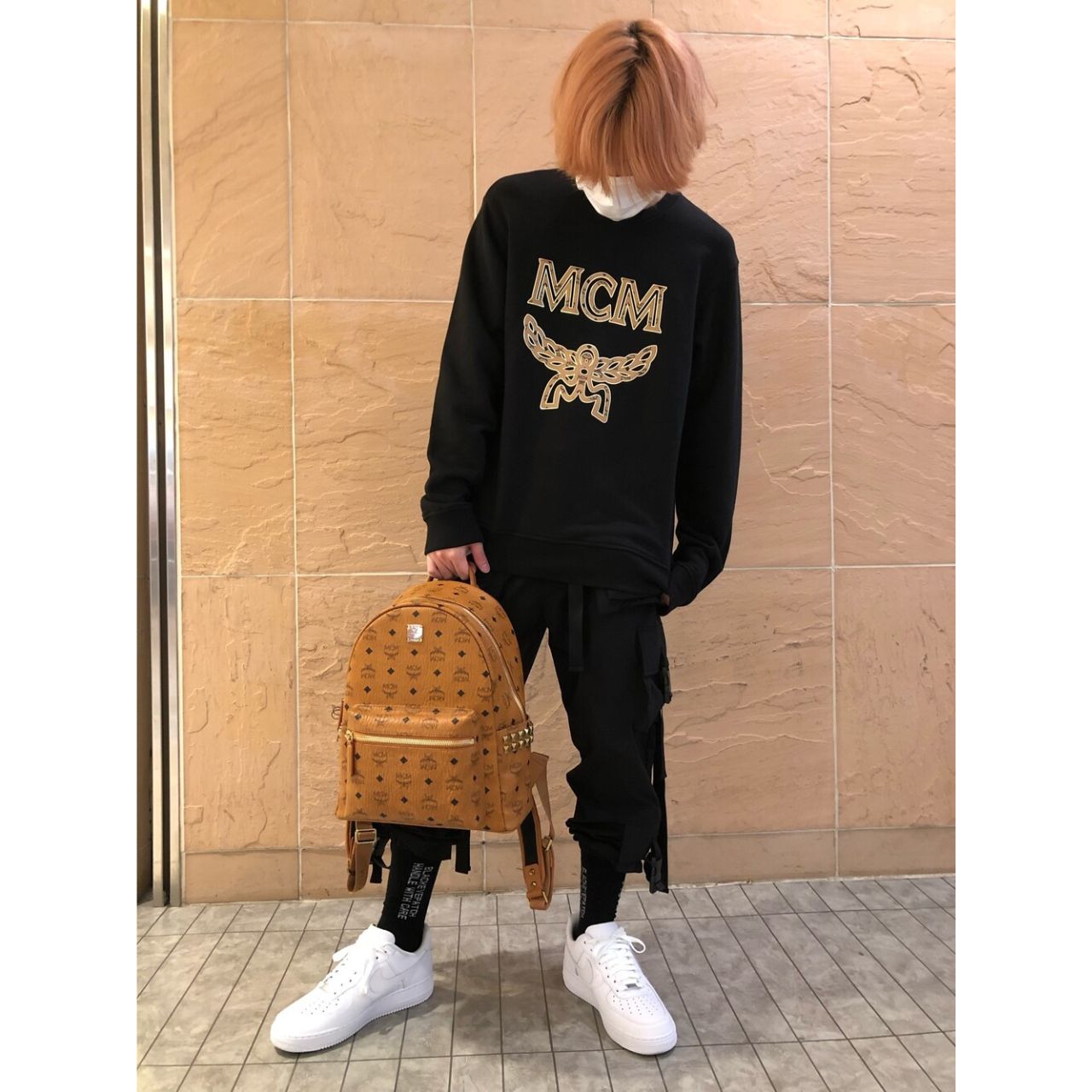 メンズのMCMのリュック・バッグのダサくないおしゃれなコーディネート例