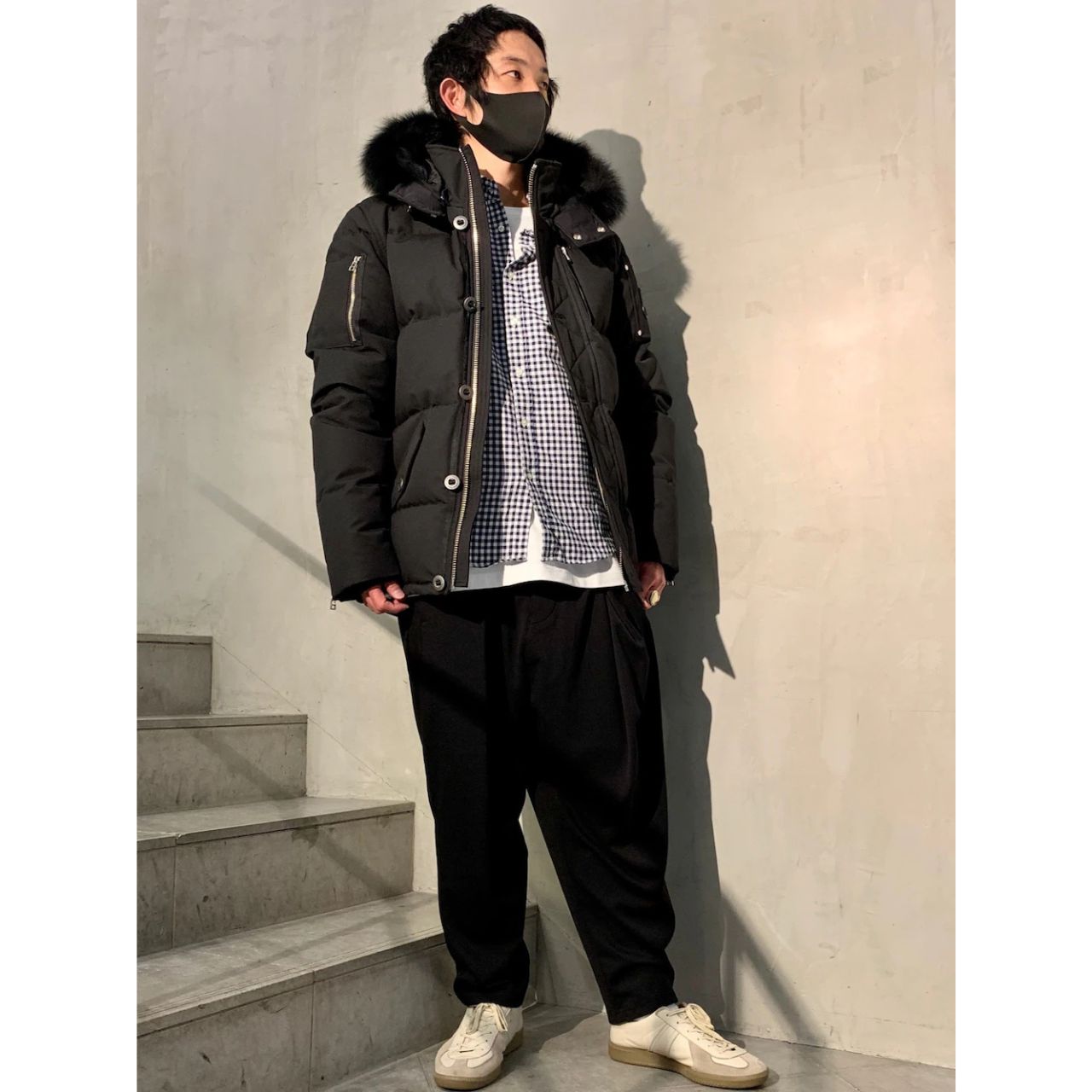 メンズのムースナックルズのダサくないおしゃれなコーディネート例