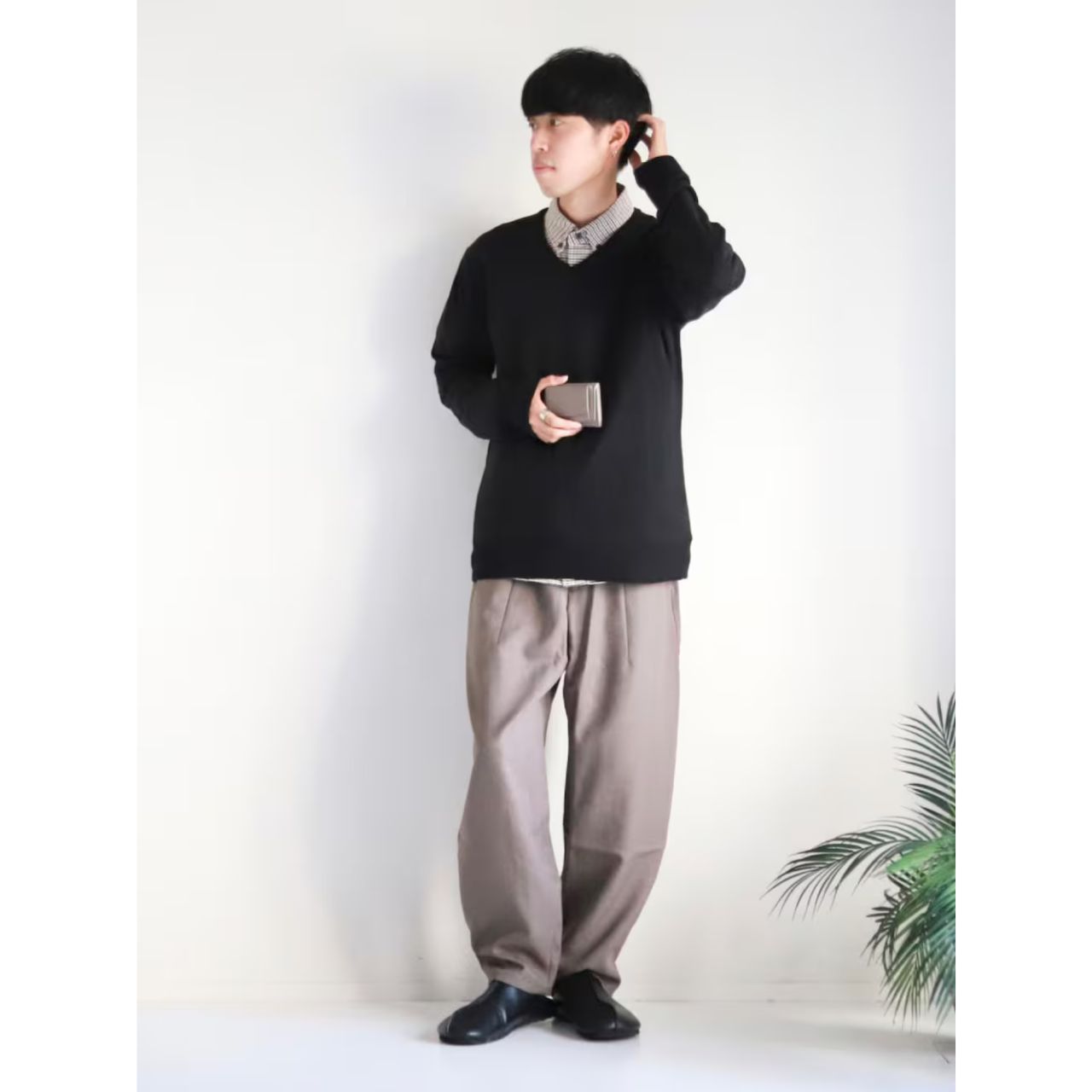メンズのMURAの財布のダサくないおしゃれなコーディネート例
