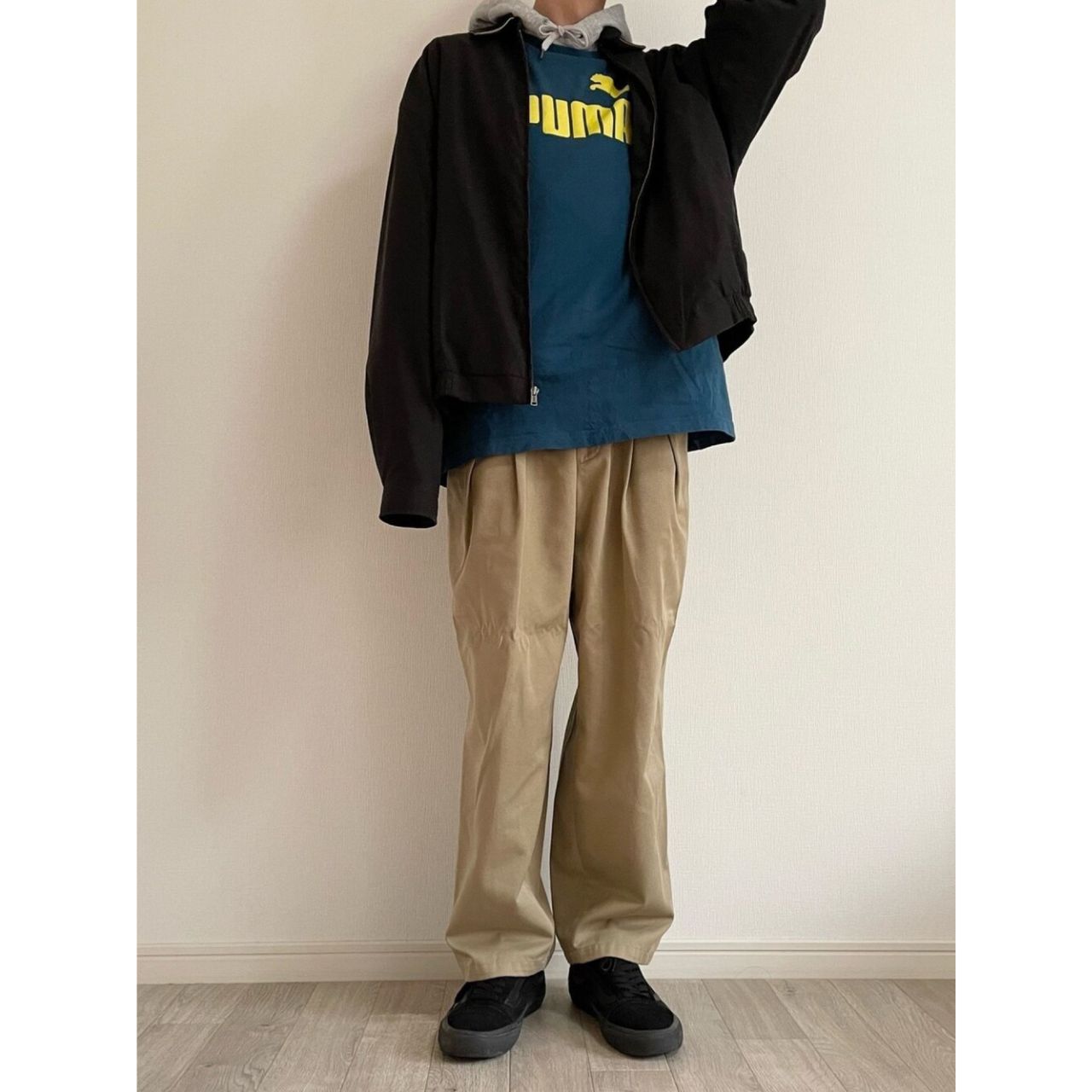 メンズのPUMAの服のダサくないおしゃれなコーディネート例