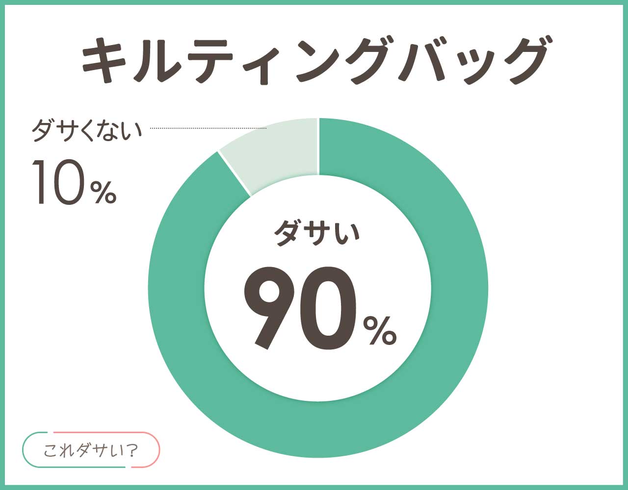 キルティングバッグはダサいしおばさん？流行りいつまで？おしゃれなコーデ8選！