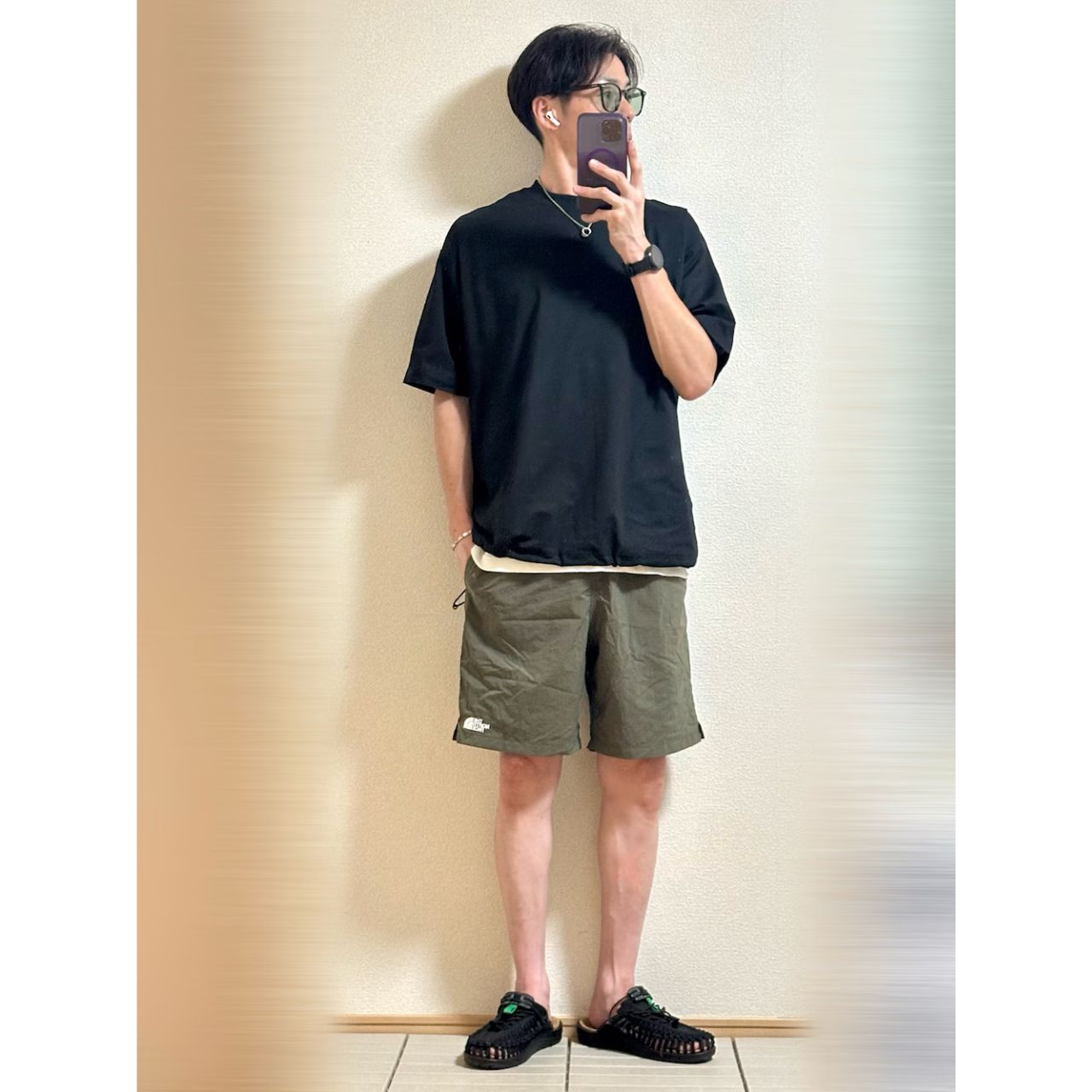 メンズのレイバンのサングラスのダサくないおしゃれなコーディネート例