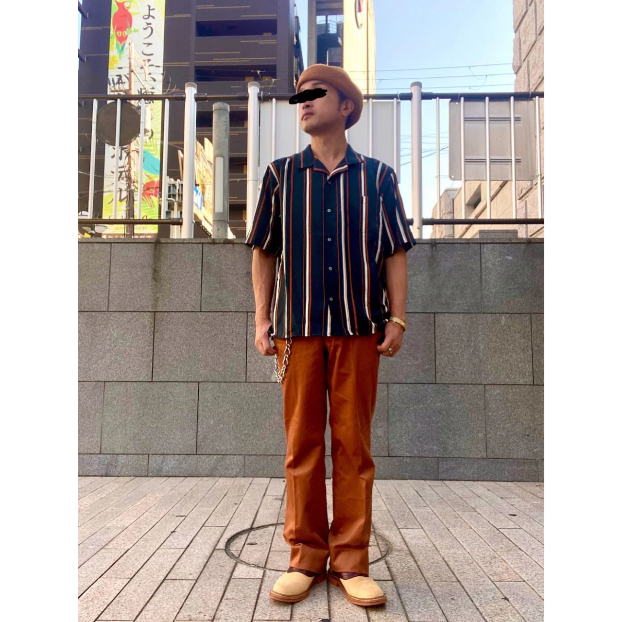 メンズのサドルシューズのおしゃれなコーディネート例