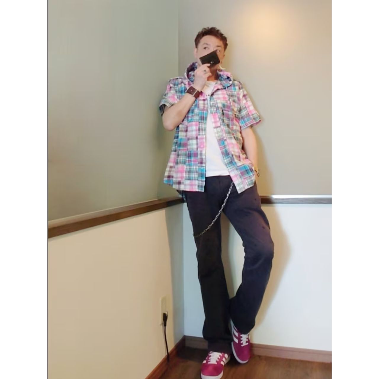 メンズのシップスの財布のダサくないおしゃれなコーディネート例
