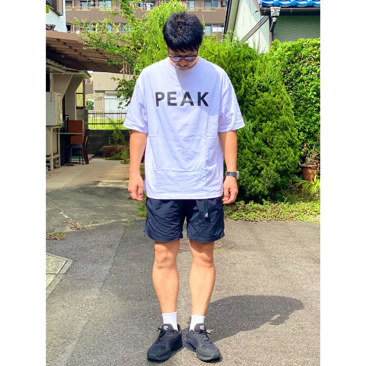 メンズのスノーピークアパレルのダサくないおしゃれなコーディネート例
