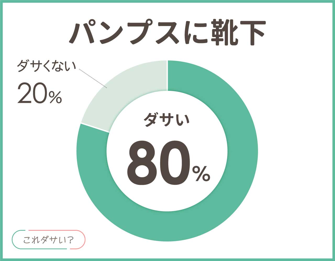 パンプス靴下はダサいしおばさん？ストッキングとどっち？コーデ4選！