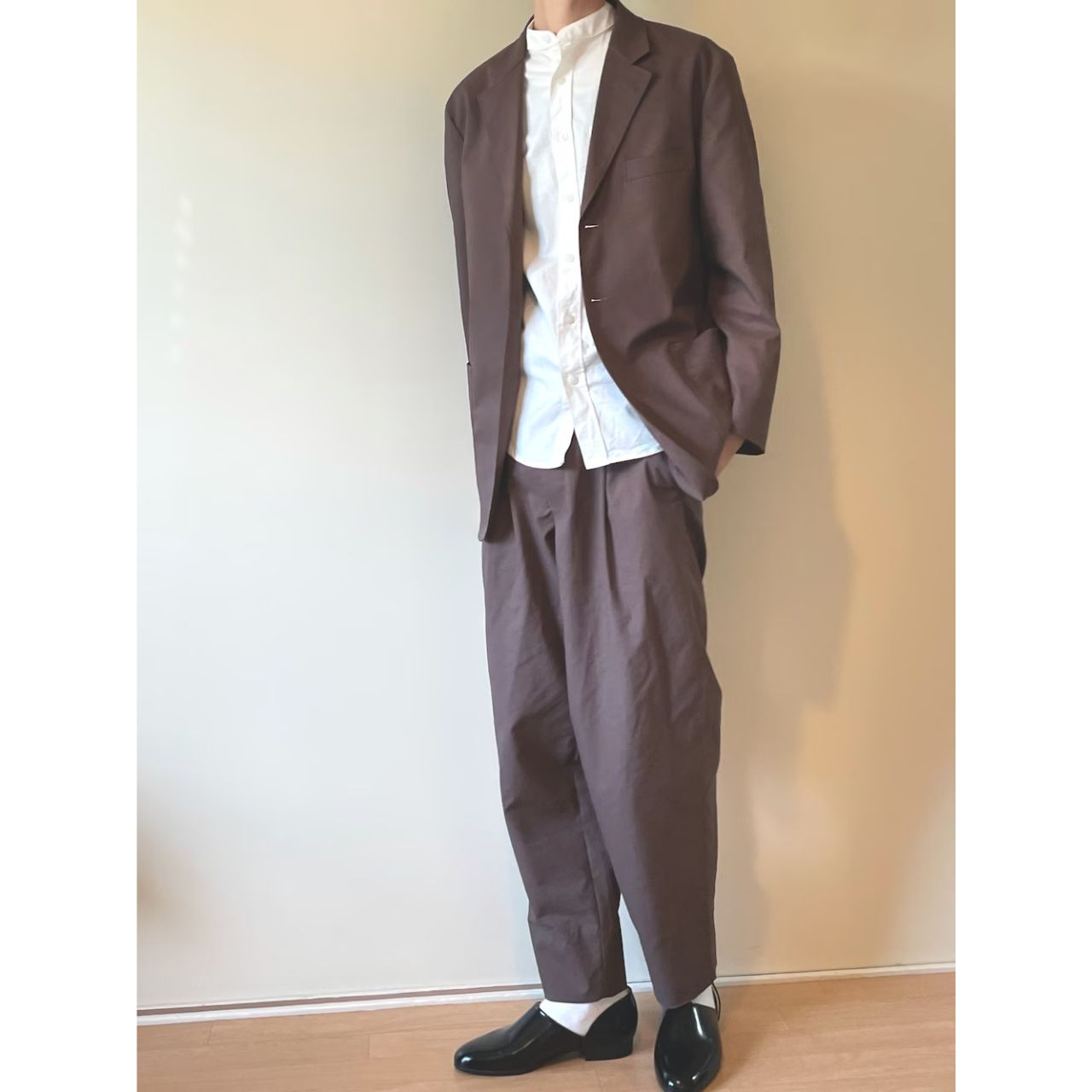 メンズのスポックシューズのダサくないおしゃれなコーディネート例
