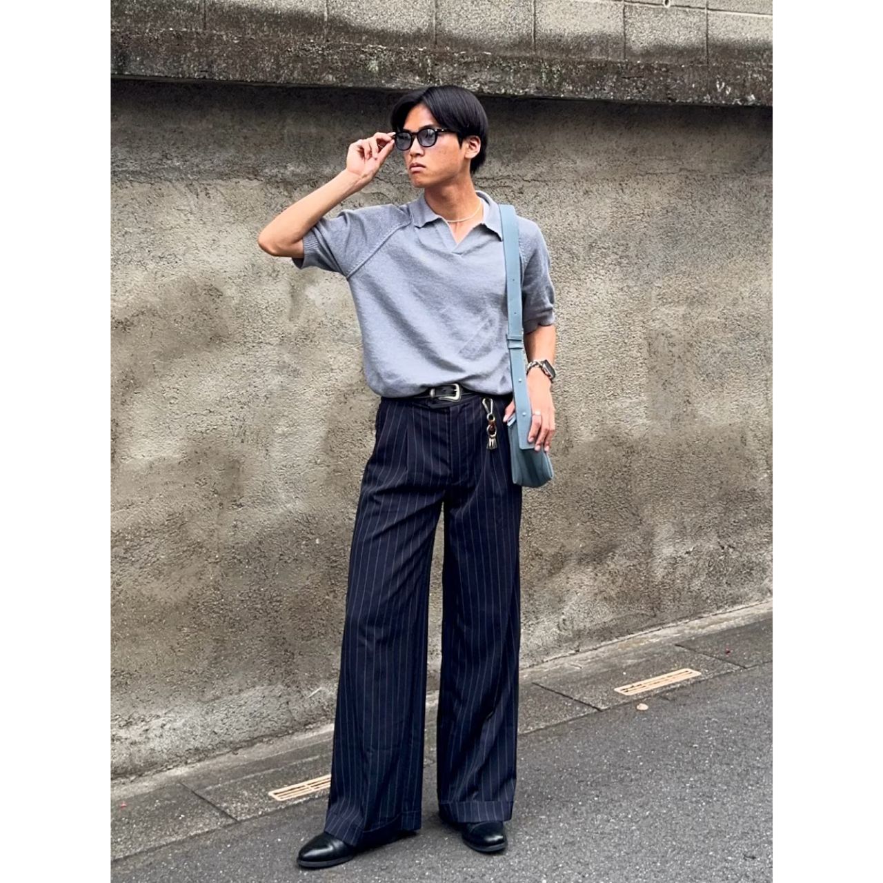 メンズのストレートチップのおしゃれなコーディネート例
